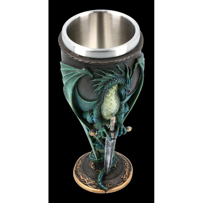 Dragon Fantasy Drinking Goblet - Skull Blade, Motif by Ruth