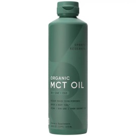 Organic MCT Oil from Coconut – C8 C10 C12 MCTs, 16 oz, Flavorless, Keto Friendly, Vegan, Non GMO, Gluten Free, Cooking & Coffee Oil