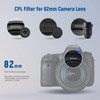 NEEWER 82 mm Polarising Filter (Polarising Filter), CPL Filter with