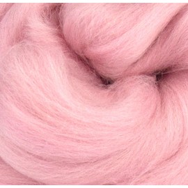 Merino Wool Combed Top | 1 lb Premium Wool Roving | 22 Micron, Best Merino Wool for Spinning, Tapestry, Needle Felting, Big Yarn Roving and Wall Hangings (Candy Floss Pink)