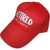 Ladies/Mens Retired Baseball Cap/Sun Hat - Red
