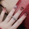 Short Nail Tips, Set of 24 Pieces, Fake Nails, Gradient,
