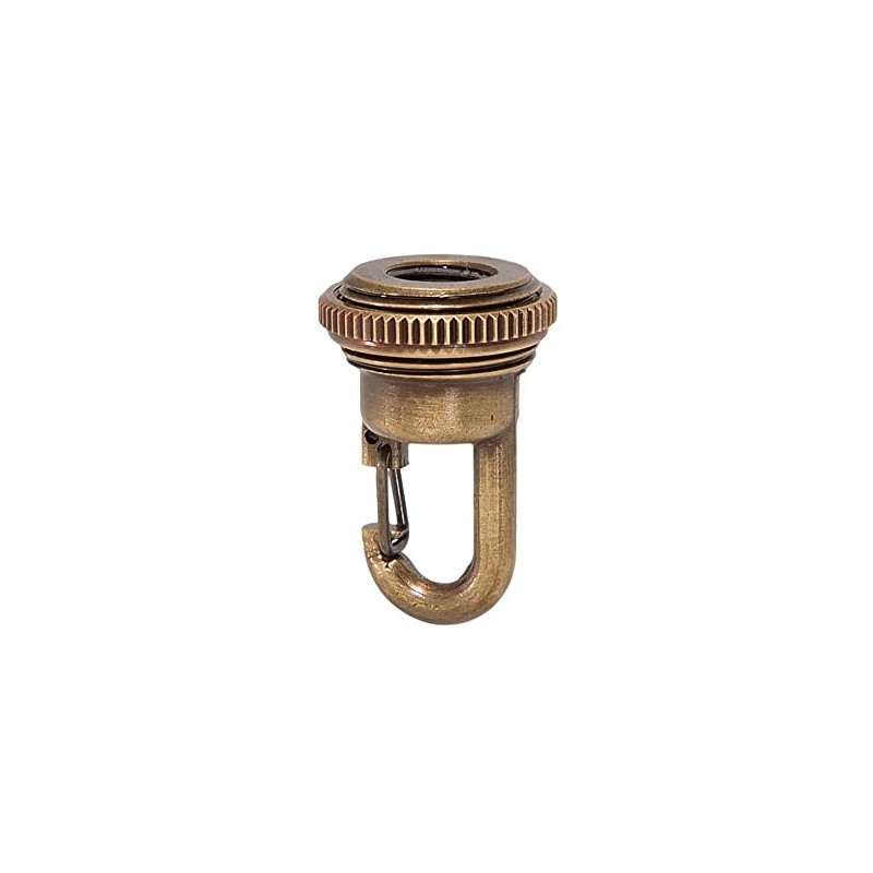 B&P Lamp® Solid Cast Brass Screw Collar Loop with Fast