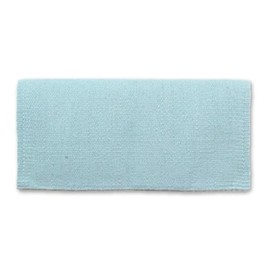 Mayatex 1314C-80 San Juan Solid Crystal Ice Blue 38x34 New Zealand Wool Saddle Blanket Crystal Ice Blue