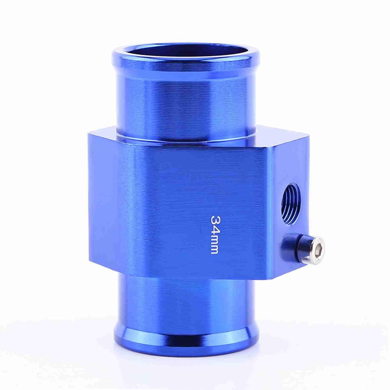 Universal Metal Car Water Temperature Sensor Adapter Blue for Most