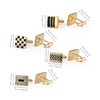 wynameleri Mens Cufflinks Set 4 Pairs Formal Business Shirts Dress
