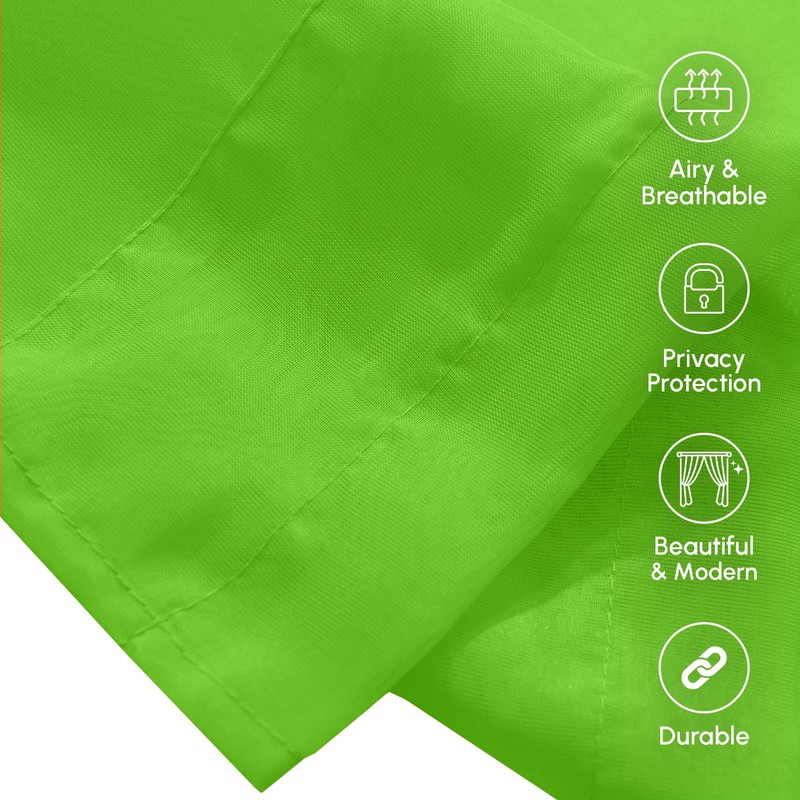 Elegant Comfort 2-Piece Sheer Panel with 2inch Rod Pocket -