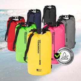 #DoYourOutdoor Where Tomorrow Dry Bag 2L Grey - Waterproof Backpack - Waterproof Bag & Pack Sack - Dry Bag Ideal for Boat, Kayak, Fishing and Camping, yellow, Vertical