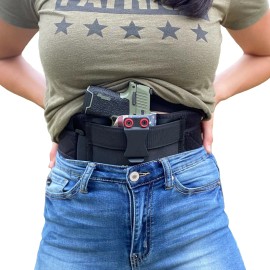 Clip & Carry STRAPT-TAC Belly Band Holster ~ Works w/ any IWB Kydex Gun Holster  - 2XL-3XL w/ 18" Extender, Holster Size