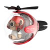 Helicopter Bear Pilot Car Air Freshener (Red)