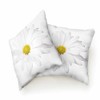 Beabes Throw Pillow Covers Beautiful White Daisy Bloom Flower 18X18