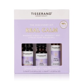 Tisserand Aromatherapy, The Real Calm Discovery Kit, Roll On Essential Oils Set, 100 Percent Natural Pure Essential Oil, 2 x 9ml 1 x 10ml