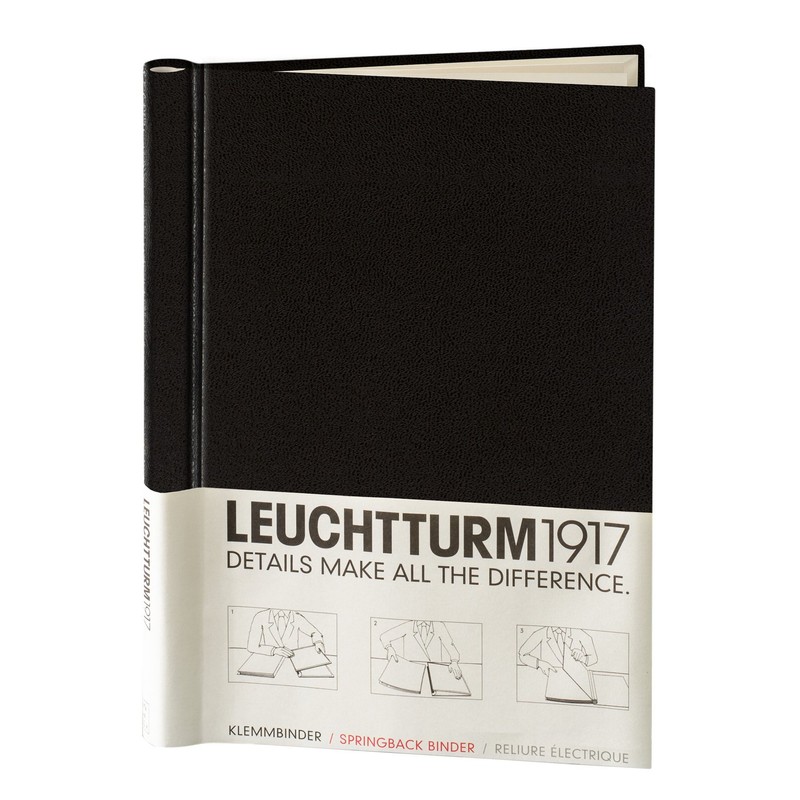 LEUCHTTURM1917 - PEKA Springback Binder (Black) - Holds 150 Sheets