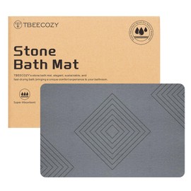 TBEECOZY Stone Bath Mat, Bath Rug Diatomaceous Earth Shower Mat, Drying Hard Bathroom Mat, Non-Slip Super Absorbent Stone Bath Mats for Bathroom Shower Floor 30"x20"