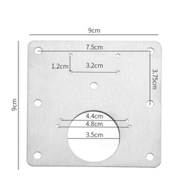 Hinge Repair Plate with Screws,Stainless Steel Kitchen Cupboard Door Cabinet Hinge Repair Plate with Holes (4 Pieces)