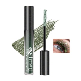 Silver Glitter Mascara, Colorful Waterproof Mascara, Multi-Use Sparkle Diamond Shimmer Mascara, Define Long Lasting Curling Eyelashes, Voluminous Lengthening Lash Mascara Makeup for Party Festival-01