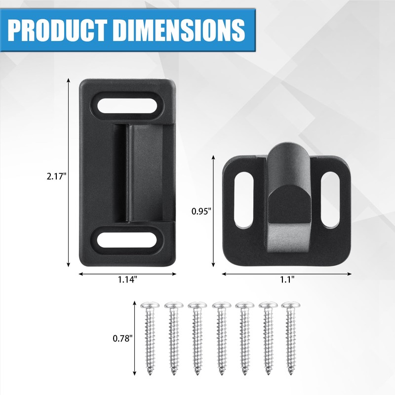 TAGLLY All Metal RV Screen Door Latch (Right Hand), Zinc