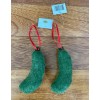 Set of 2 Christmas Pickle Tree Ornaments Plush