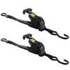 DAJAVE 2 Pack 1 Inch Retractable Ratchet Straps Heavy Duty
