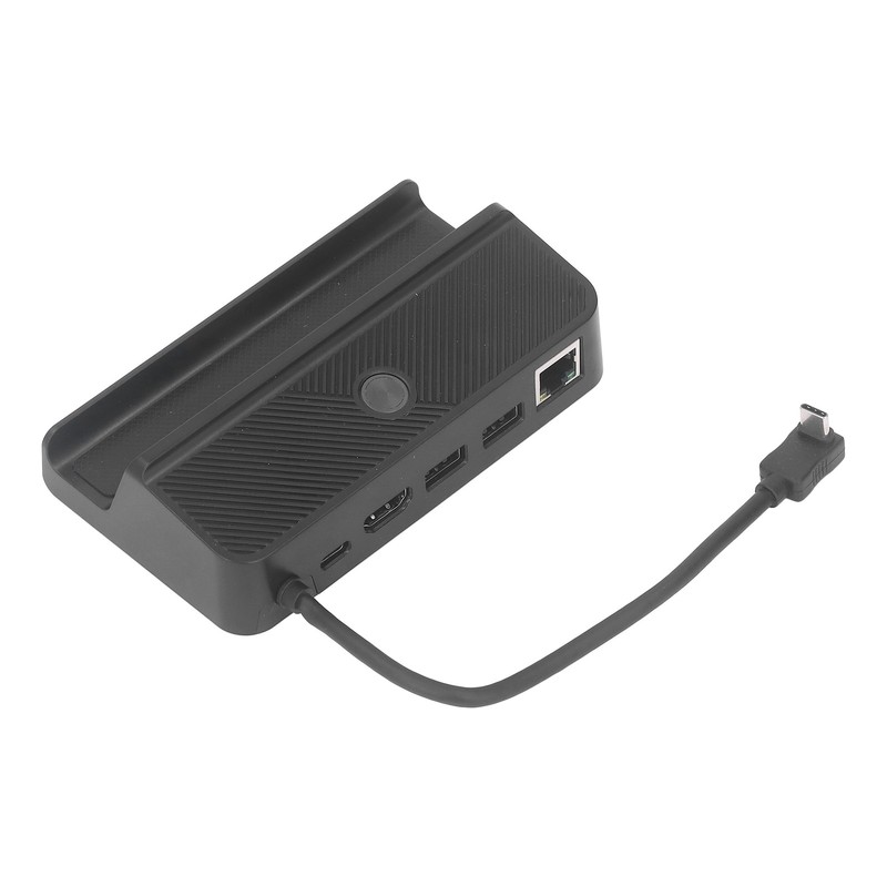 Docking Station Black 6 in 1 Charging Base RGB LED