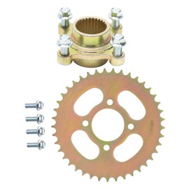 ICONSPORTSS 428 Chain 48mm 41 Tooth Sprocket with 28T Spline Sprocket Hub Adapter for 32" Axle Go Kart Sprocket Hub Parts ATV Quad Buggy Drift Trike