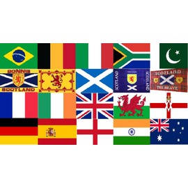 Glow Scotland Saltire Flag 3ft x 2ft (90cm x 60cm) Double Stitched Durable Polyester with Brass Eyelet - Medium Flag For Indoor and Outdoor Country Decorations - Scottish Flag