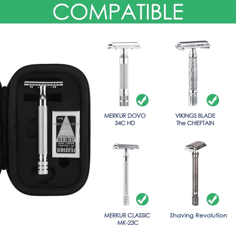 Linkidea Hard Travel Case Compatible with Vikings, Mercur, Shaving Revolution