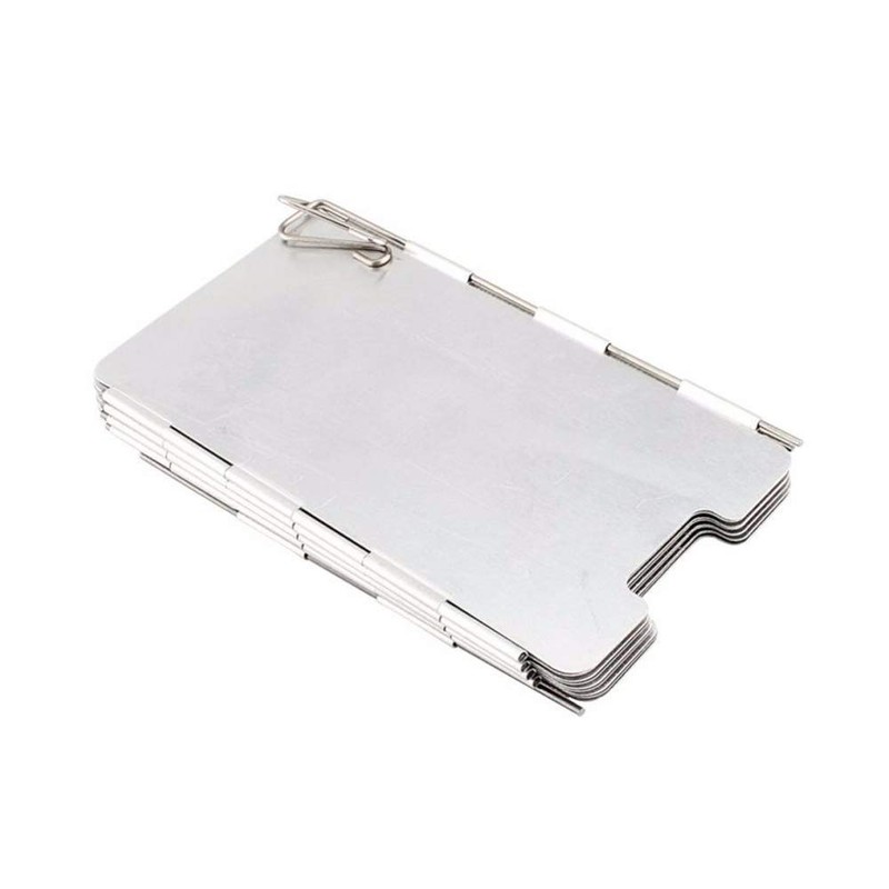 Mintice 9 Plate Outdoor Aluminium Wind Protection Foldable Windscreen Camping