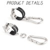 HhdvdyWgd 2Pcs Flagpole Clip Kit - Stainless Steel Adjustable Flag