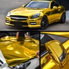 TECKWRAP 11.5"x 60" Chrome Mirror Gold Vinyl Wrap Self-Adhesive Car