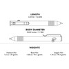 BIG IDEA DESIGN Base Line Bolt Action Pen (Titanium Raw)