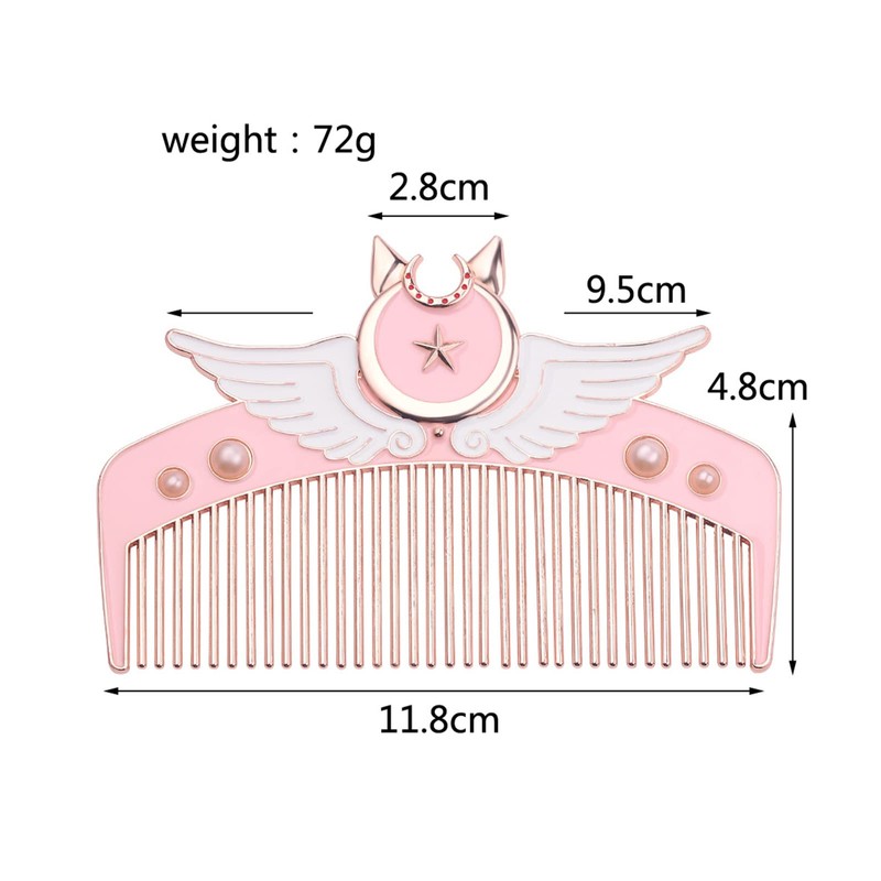 Sailor Moon Comb, Cute, Metal, Smooth Finish, For Beauty Salons,