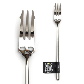 Suck UK Pickle Fork - Goth Decor - Fruit Picker - Gothic Accessories - Skull Head Pickle Grabber - Goth Kitchen Decor - Devil Horn - Pickled Onion Fork - Unique Kitchen Gadgets - Gothic Kitchenware