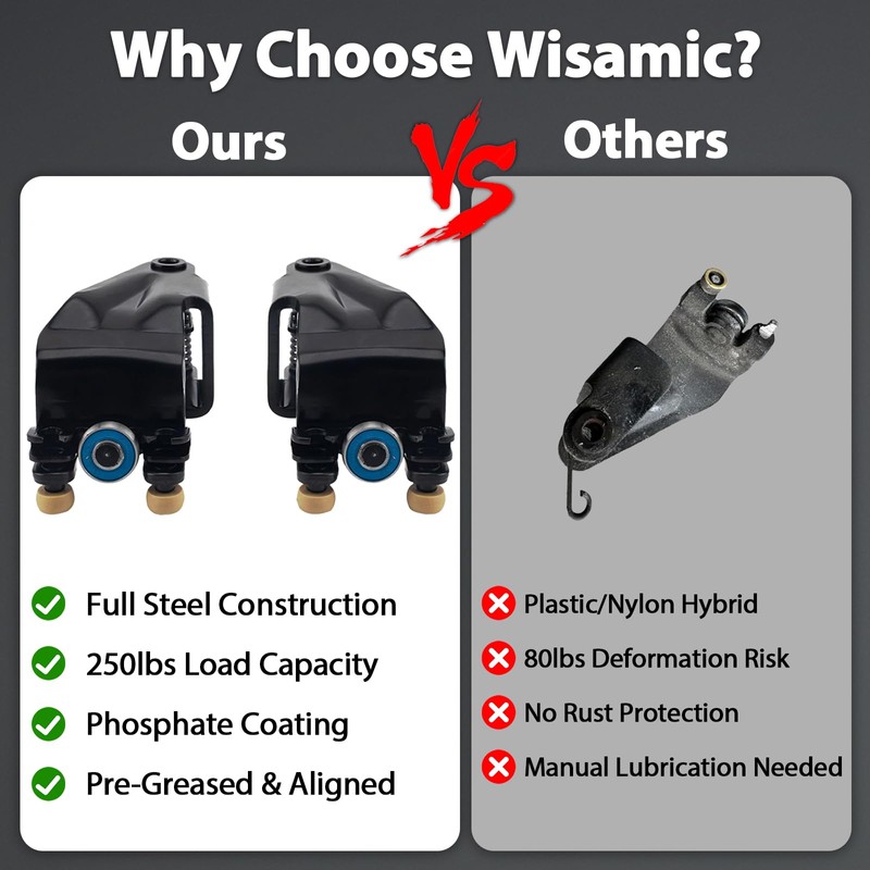Wisamic Sliding Door Rollers Compatible with 2005-2010 Honda Odyssey EX