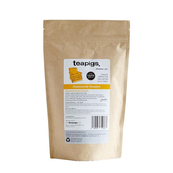 Teapigs Chamomile Flowers Loose Tea Made with Whole Flowers (1 Pack of 100g)