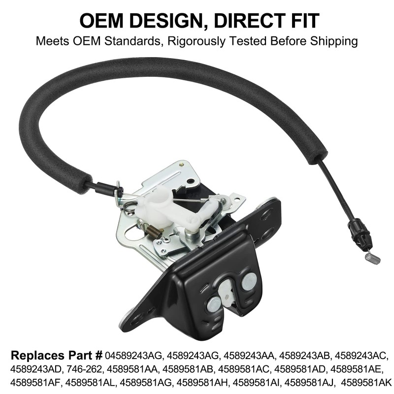 Tailgate Latch Assembly Trunk Lid Actuator 4589243AA Liftgate Latch Lock