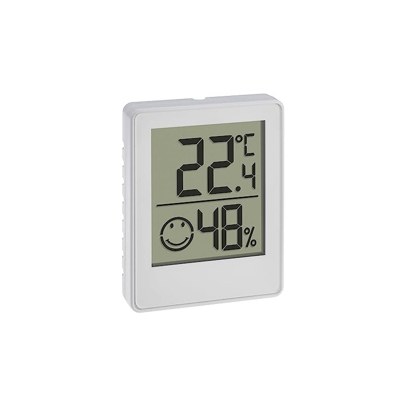 TFA Dostmann Digital Mini Thermo-Hygrometer, 30.5039.02, Room Thermometer, Temperature and