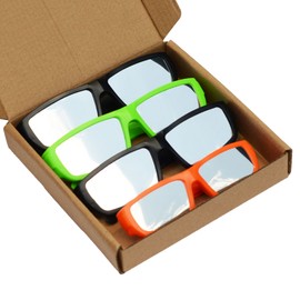 4 Pieces Total Solar Eclipse Glasses ABS Plastic Direct Sun Viewing Glasses Eye Protection Observation Glasses