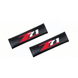 BUGUANGJIAN for Z71 Colorado Silverado seat Belt Cover 2Pcs Black Carbon Fibre Automotive Seat Belt Pads Shoulder Pads Seat Belt Pads Protectors Compliant GMC Sierra 1500 2500HD 3500HD Accessories