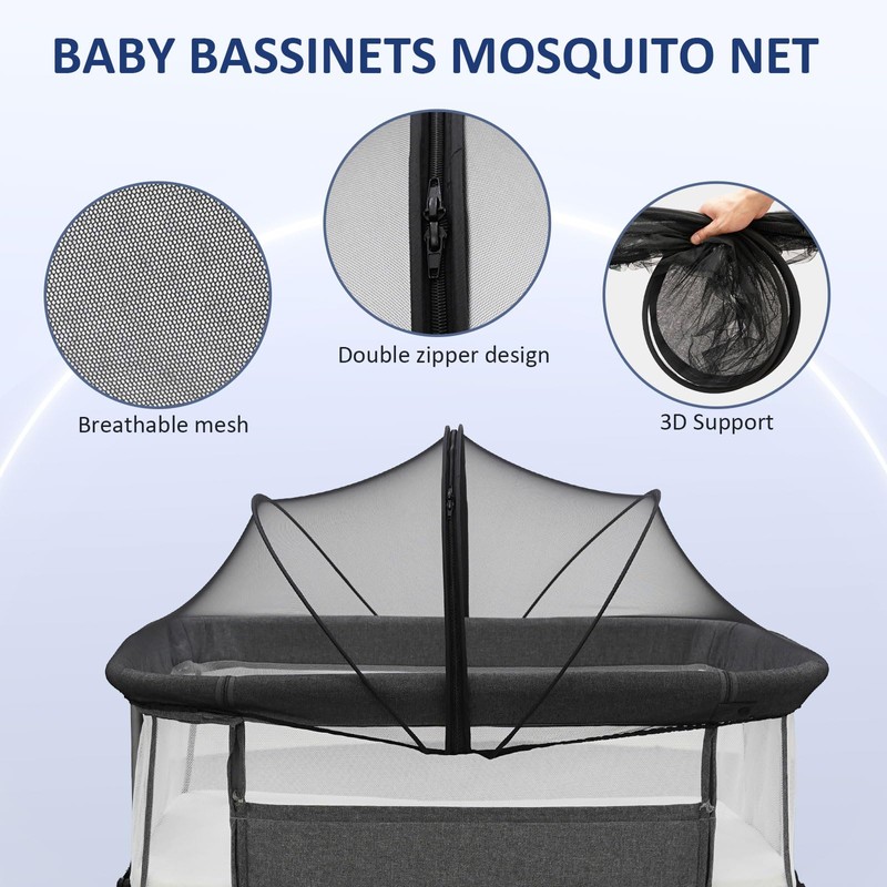 Bassinet Mosquito Net Cover to Keep Cats & Bugs Out