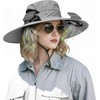 Solar Powered Fan Sun Hat, 2-in-1 UPF 50+ Wide Brim