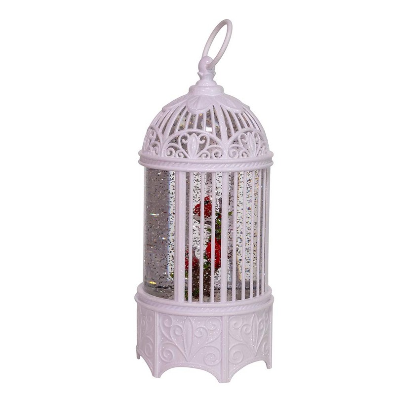 Kurt S. Adler 10.25-Inch Battery-Operated LED Swirl Cardinals in Water