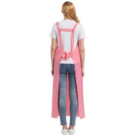 Nanxson Unisex Apron TPU Waterproof Apron H-shaped Shoulder Strap Work Apron for Pet Care CFS0009, pink