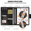 Toplive Leather 4 Ring Binder Padfolio Portfolio Folder Business Interview
