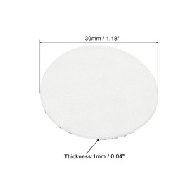 PATIKIL 30mm/1.18" Foam Lid Liner, 50 Pack PS Foam Resistant Tamper Pressure Sensitive Seal for Bottle Cap Liners Seals