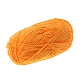 DOITOOL 50g Cotton Yarn Chunky Hand-Woven Knitting Wool for Projects Soft Warm Yarn for Sweaters Hats Scarves Strand Golden