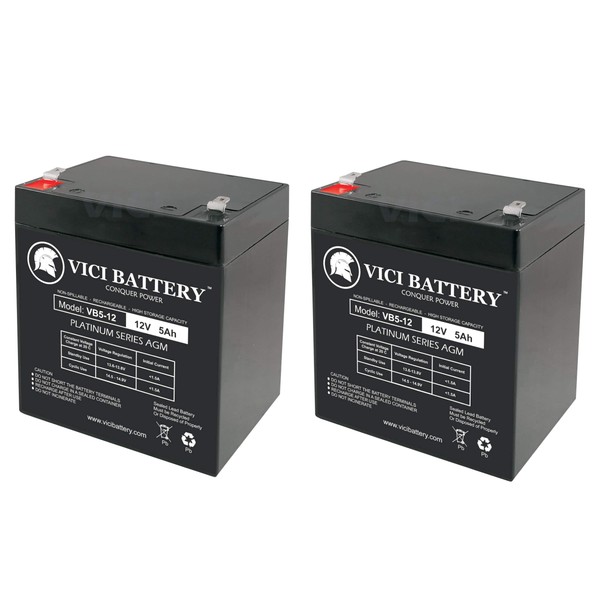 VICI Battery VB5-12 - 12V 5AH Fire Alarm Battery for