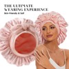 Bonnet with Tie Band Satin Bonnet Silk Bonnet for Sleeping