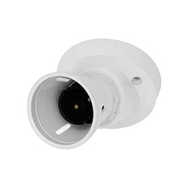 Merriway BH05890 Angled Batten Lamp Holder, White