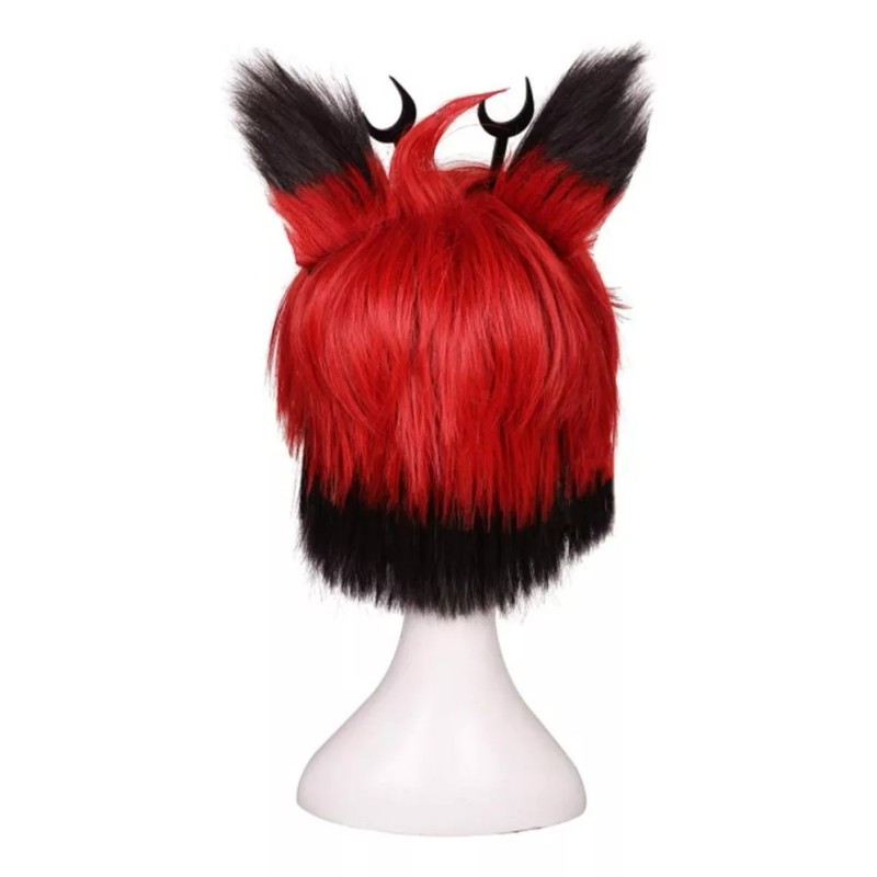 Generic Peluca Corta De Anime De 35 Cm Hotel Alastor